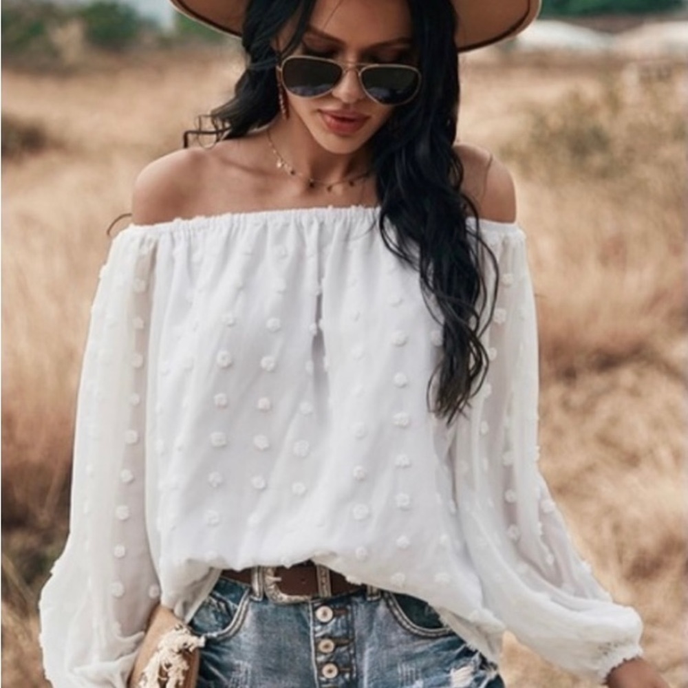 Boho Off The Shoulder Top